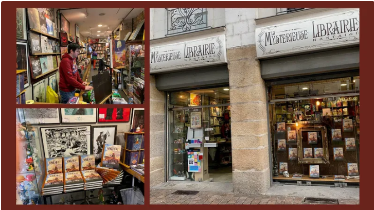 La Mystérieuse librairie nantaise aux couleurs de l'album Hoka Hey! • © F3 Pays de la Loire - Eric Guillaud